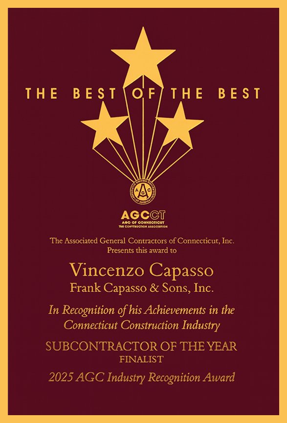 AGC Industry Recognition Award Certificate